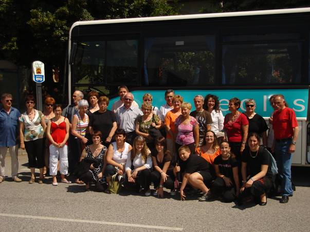 La chorale avant le départ